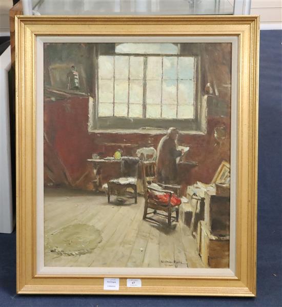 Alexander Roche (1861-1921) The Artists Studio 24 x 20in.